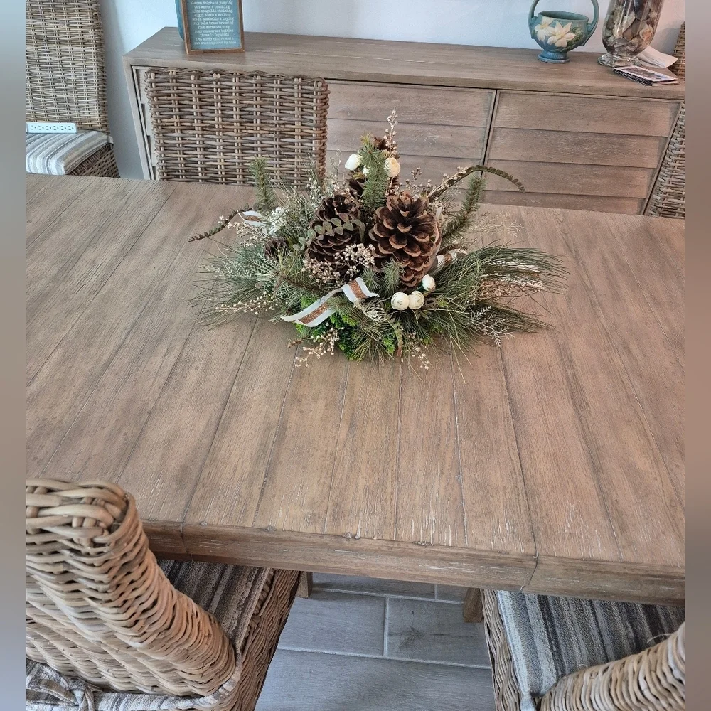 Stunning One Of A Kind Fall/Winter Custom Made Floral Centerpiece New